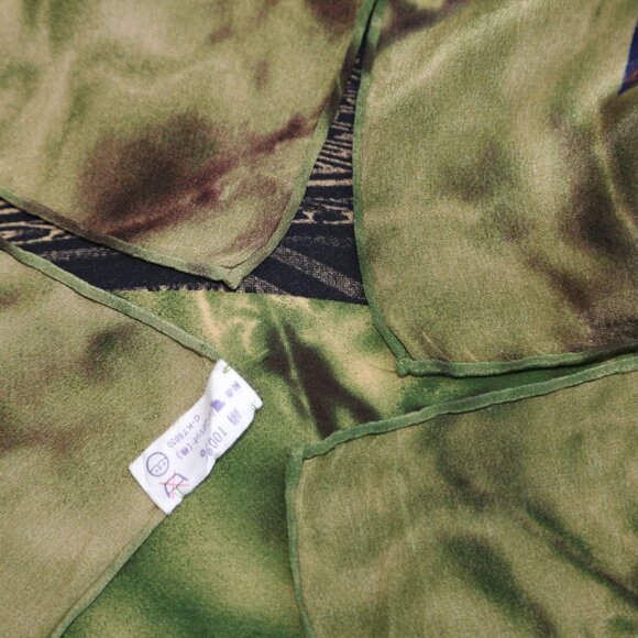 Rare Jean Paul GAULTIER "The Secret Life Of J.P." luxury designer silk scarf vtg - Picture 10 of 10